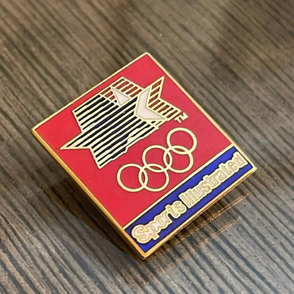 Vintage Sports Illustrated 1980 Olympic Lapel Pin  Enamel Pin